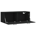 vidaXL Armoire murale noir 100x36 5x35 cm bois d'ingénierie