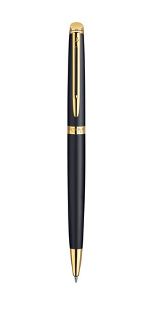 Waterman hemisphere stylo bille  noir mat  recharge bleue pointe moyenne  coffret cadeau