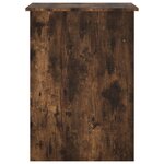vidaXL Bureau chêne fumé 100x55x75 cm bois d'ingénierie