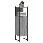 vidaXL Armoire de salle de bain sonoma gris 33x33x120 5 cm