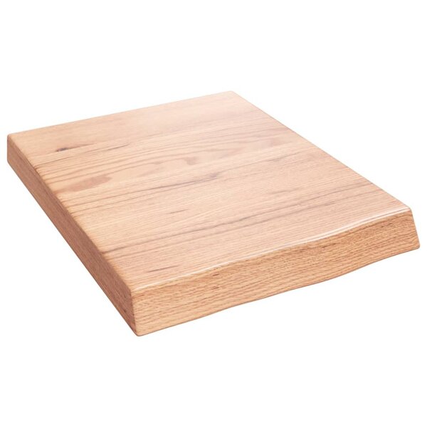 vidaXL Étagère murale marron clair bois chêne massif traité