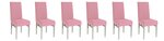 Housse de chaise extensible 23 x 18 x 18 cm - Rose