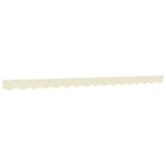vidaXL Tissu de remplacement de cantonnière d’auvent rayure crème 4 m