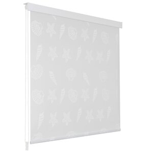 vidaXL Store roulant de douche 80x240 cm Étoile de mer
