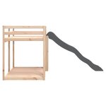 vidaXL Lit superposé avec toboggan et échelle 90x190cm bois pin massif