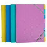 Trieur Polypropylène 3 Rabats Forever Young 8 Compartiments - A4 - Couleurs Assorties - X 8 - Exacompta