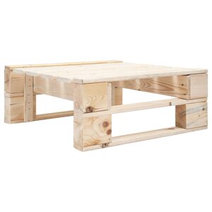vidaXL Repose-pied palette de jardin bois