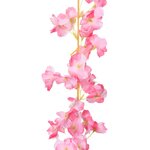 vidaXL Guirlandes de fleurs de Noël 6 Pièces rose foncé 180 cm