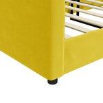 vidaXL Lit de repos jaune 80x200 cm velours