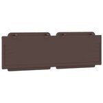 vidaXL Coussin de tête de lit marron 160 cm similicuir