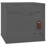 vidaXL Armoire murale Gris 31 5x30x30 cm Bois de pin massif