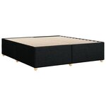 vidaXL Cadre de lit sans matelas noir 180x200 cm tissu