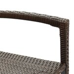 vidaXL Ensemble de bar de jardin 3 Pièces marron bois massif acacia rotin