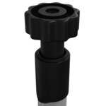 vidaXL Support de jardin télescopique à 3 étagères Argenté Aluminium