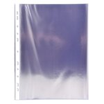 Étui Carton De 100 Pochettes Perforées - Pvc Lisse - A4 - Cristal - Exacompta