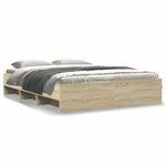 vidaXL Cadre de lit sans matelas chêne sonoma 150x200 cm