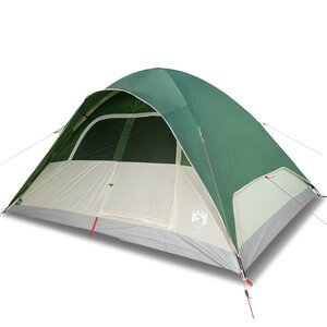 vidaXL Tente familiale à dôme 6 personnes vert imperméable