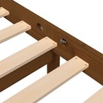 vidaXL Cadre de lit Marron miel Bois de pin massif 200x200 cm