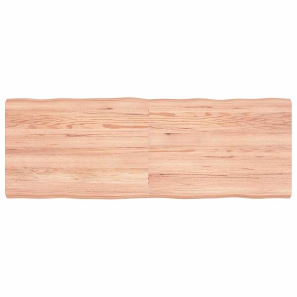vidaXL Dessus de table bois massif traité bordure assortie