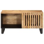 vidaXL Table basse 80x51x40 cm bois de manguier massif brut