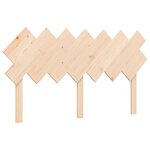 vidaXL Cadre de lit avec tête de lit 140x190 cm bois massif