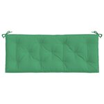 vidaXL Coussin de banc de jardin vert 120x50x7 cm tissu oxford