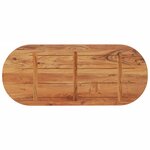 vidaXL Dessus de table 100x40x3 8 cm ovale bois massif d'acacia