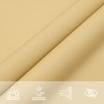 vidaXL Voile d'ombrage sable 4 5x3 5 m 100   polyester oxford