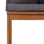 vidaXL Salon de jardin 11 Pièces avec coussin Bois d'acacia solide