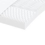 vidaXL Matelas en mousse 2 Pièces blanc 90x200 cm 7 zones dureté 20 ILD