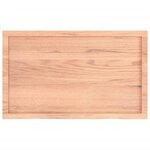vidaXL Étagère murale marron clair bois chêne massif traité