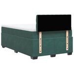 vidaXL Sommier à lattes de lit avec matelas vert foncé 120x190 cm