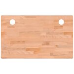 vidaXL Dessus de bureau 100x60x1 5 cm bois massif de hêtre