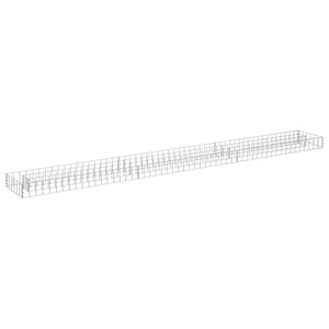 vidaXL Lit surélevé à gabion Acier galvanisé 270x30x10 cm