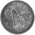 Pièce de monnaie en Argent 30 Dollars g 61.3 Millésime 2024 HOWLING WOLF