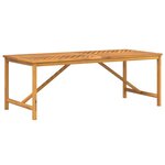 vidaXL Table à manger de jardin 200x90x74 cm bois d'acacia solide
