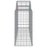 vidaXL Paniers à gabions arqués 10 Pièces 200x50x80/100 cm Fer galvanisé