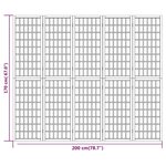 vidaXL Cloison de séparation pliable 5 panneaux 200x170 cm Noir