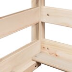 vidaXL Lit superposé avec toit 80x200 cm bois de pin massif