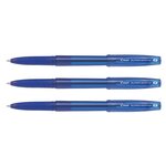 Stylo Bille à Capuchon SUPER GRIP G Pointe Fine Bleu x 3 PILOT