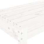 vidaXL Banc de jardin blanc 110x38x45 cm bois massif de pin