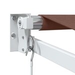 vidaXL Auvent manuel rétractable marron 350x250 cm