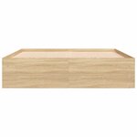 vidaXL Cadre de lit chêne sonoma 140x190 cm