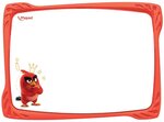 Ardoise ANGRY BIRDS, effaçable à sec, blanc MAPED