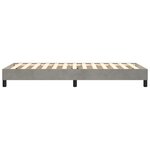 vidaXL Cadre de lit Gris clair 90x190 cm Velours