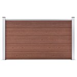 vidaXL Clôture de jardin WPC 180x105 cm Marron