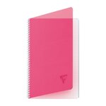 Cahier spirales clairefontaine linicolor - a4 21 x 29 7 cm - petits carreaux - 100 pages - lot de 5