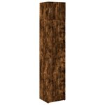 vidaXL Armoire de rangement mince chêne fumé 45x42 5x225 cm