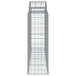 vidaXL Paniers à gabions arqués 9 Pièces 200x50x120/140 cm Fer galvanisé
