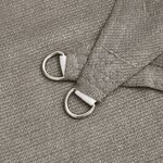 vidaXL Voile d'ombrage 160 g/m² carré gris clair 4 5x4 5 m PEHD